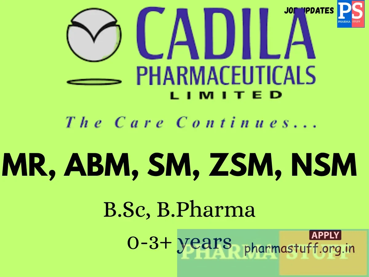 Cadila Pharmaceuticals Walk In MR ABM SM ZSM NSM 1