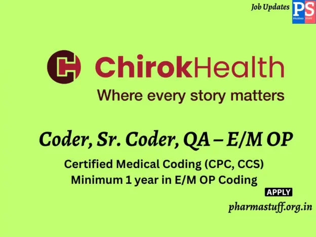 Chirok Health Walk-in E/M OP Medical Coders and Coding QA
