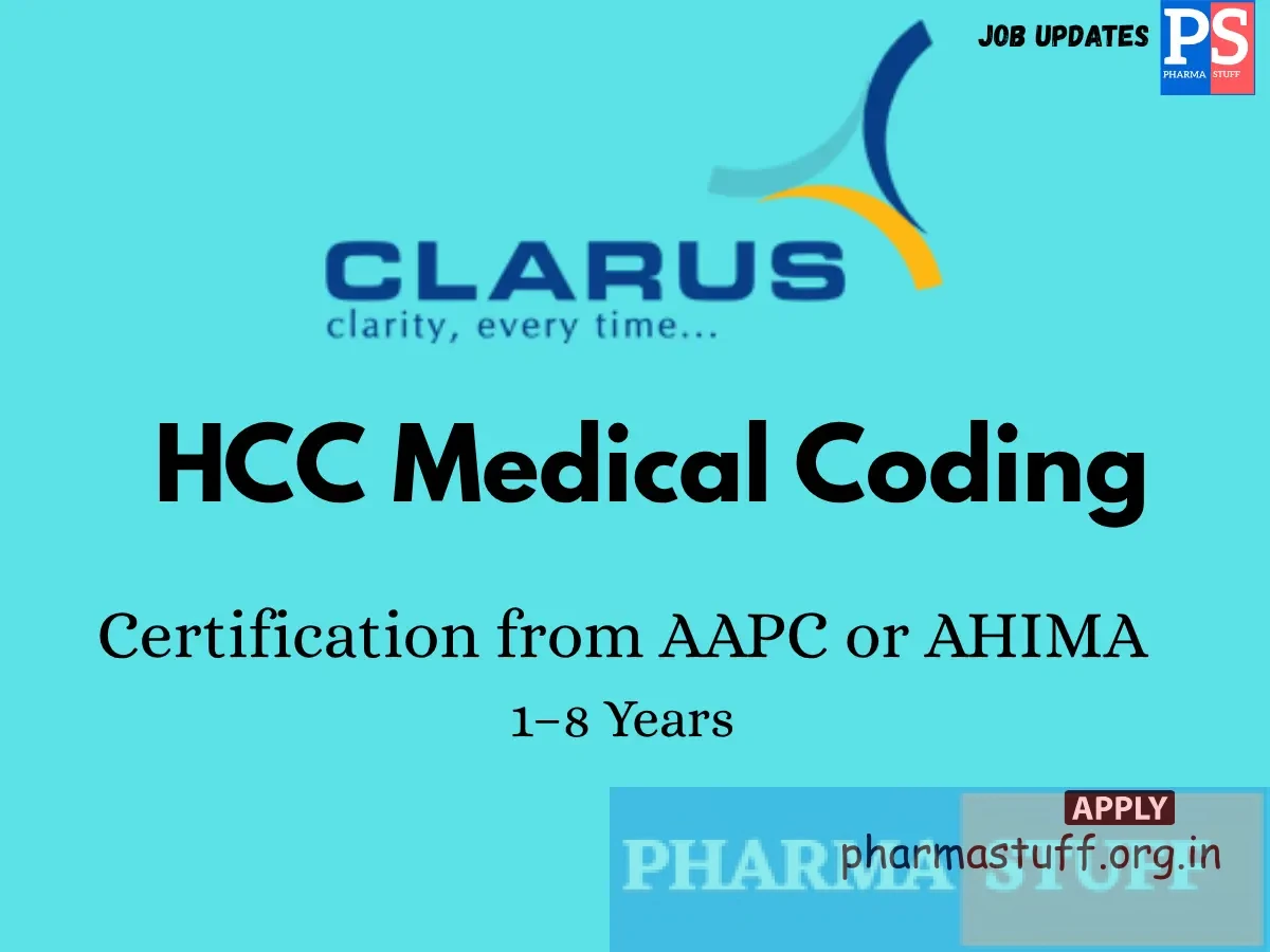 Clarus RCM Infotech Hiring HCC Medical Coding