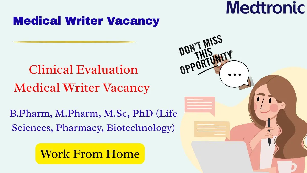 Clinical Evaluation Medical Writer Vacancy Medtronic