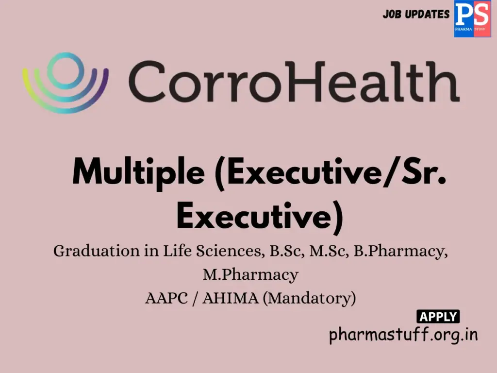 CorroHealth Hiring Certified Medical Coders – Executive/Sr. Executive