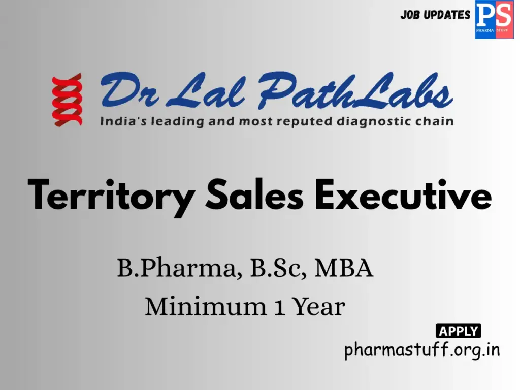 Dr Lal PathLabs Hiring Territory Sales Executive