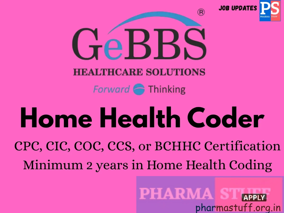 GeBBS Healthcare Solutions Hiring Home Health Coder