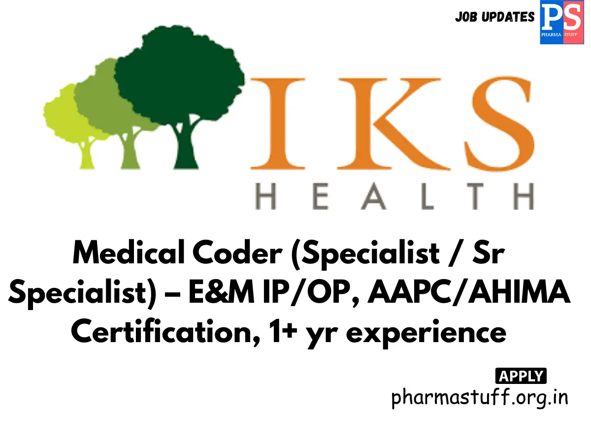 IKS Health Hiring Medical Coder Specialist