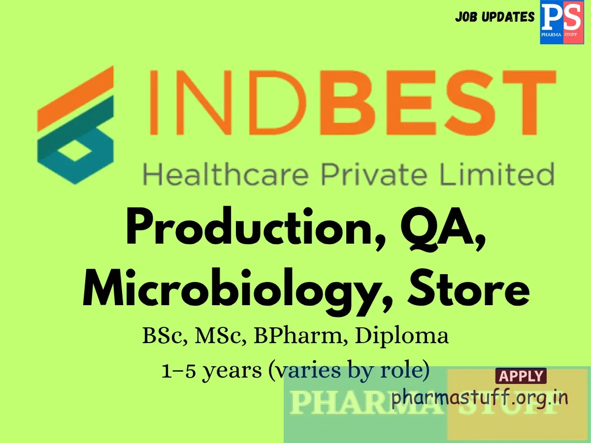 INDBEST Healthcare Hiring Production QA Microbiology Store