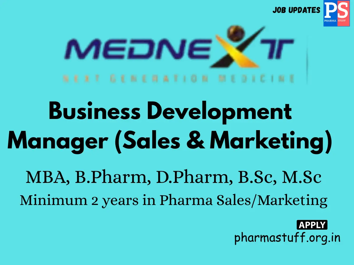 Mednext Biotech Hiring Business Development Manager Sales Marketing 1