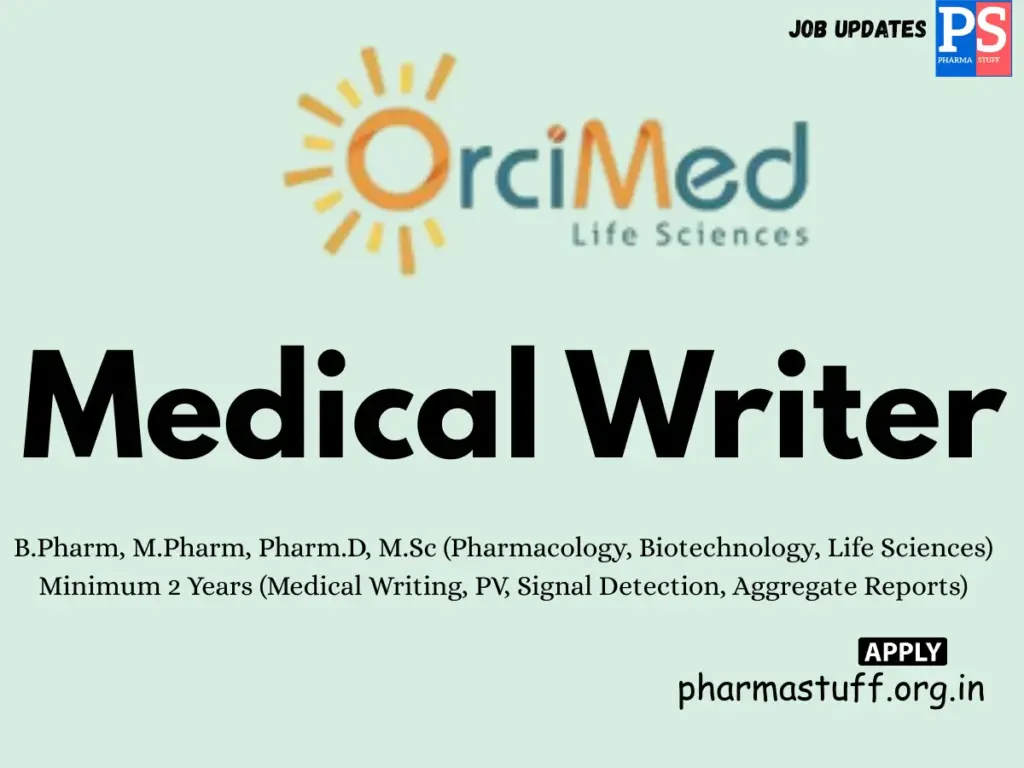 OrciMed Life Sciences Walk-in Medical Writer