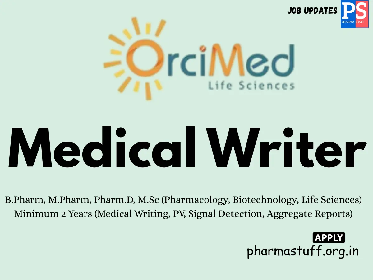 OrciMed Life Sciences Walk in Medical Writer