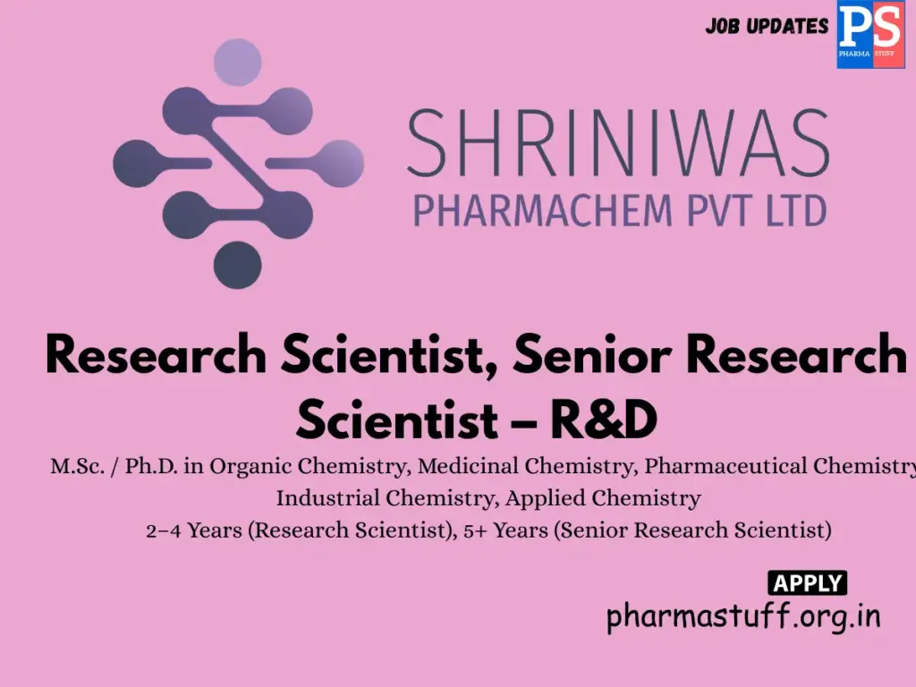 Research Scientist Hiring Research Scientist and Senior Research Scientist