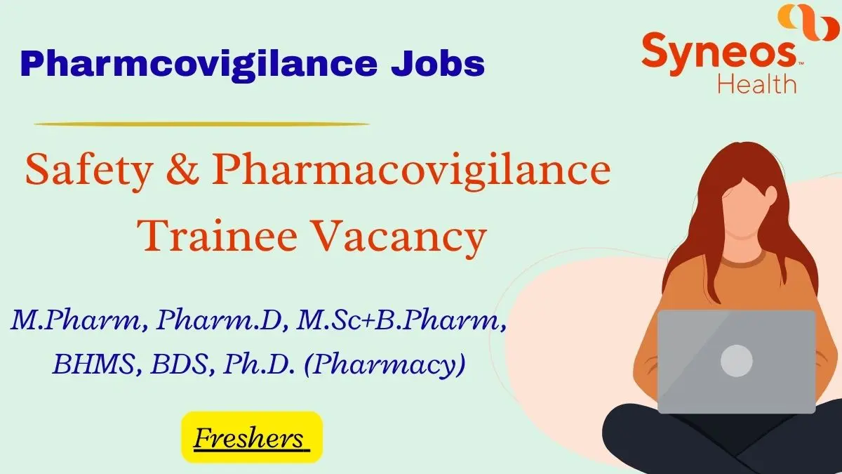 Safety & Pharmacovigilance Trainee Vacancy Syneos Health Gurugram