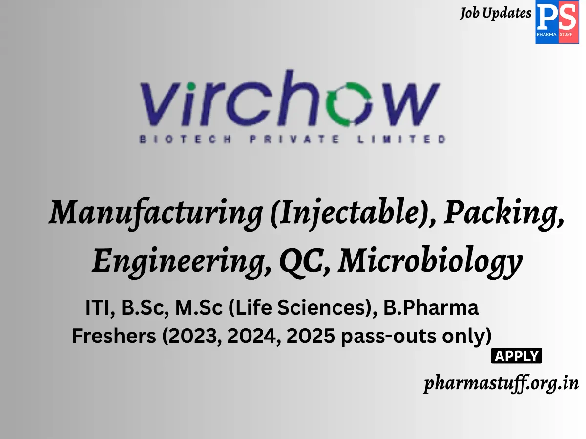 Virchow Biotech Walk In Manufacturing Injectable Packing Engineering QC Microbiology