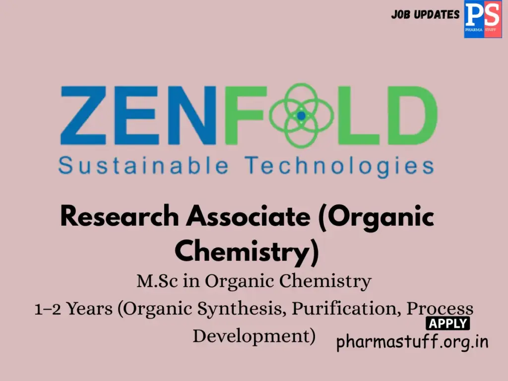 Zenfold Sustainable Technologies Hiring Research Associate