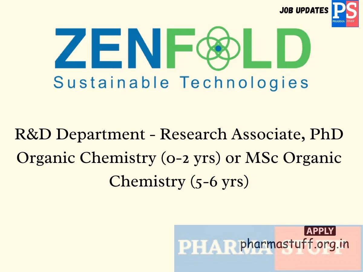 Zenfold Technologies hiring Research Associate RD