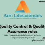 Ami Lifesciences walk-in Quality Control & Assurance