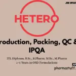 Annora Pharma (Part of Hetero Group) Walk-In Production, Packing, QC & IPQA