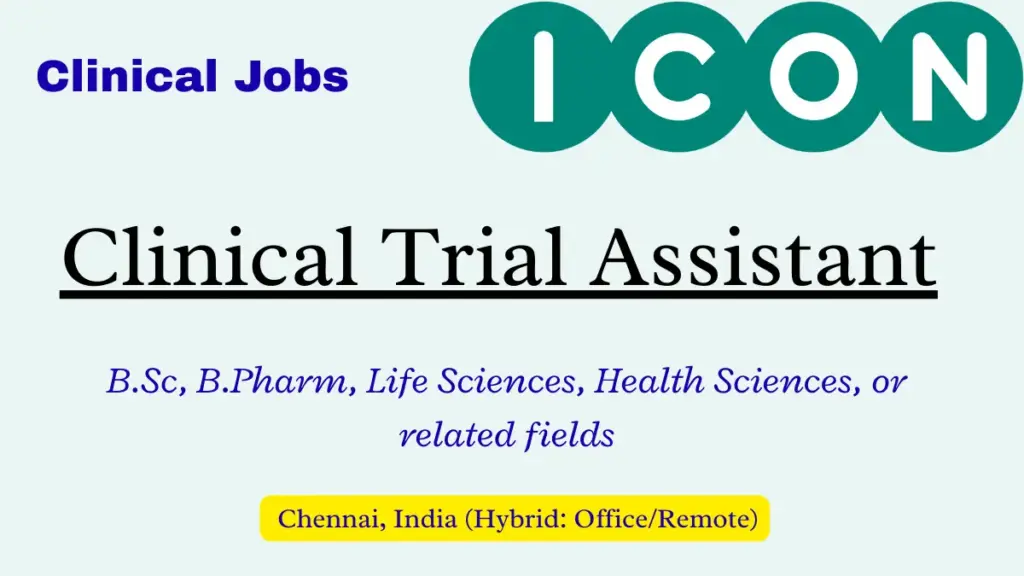 Apply now for Clinical Trial Assistant role at ICON plc 1 Apply now for Clinical Trial Assistant role at ICON plc