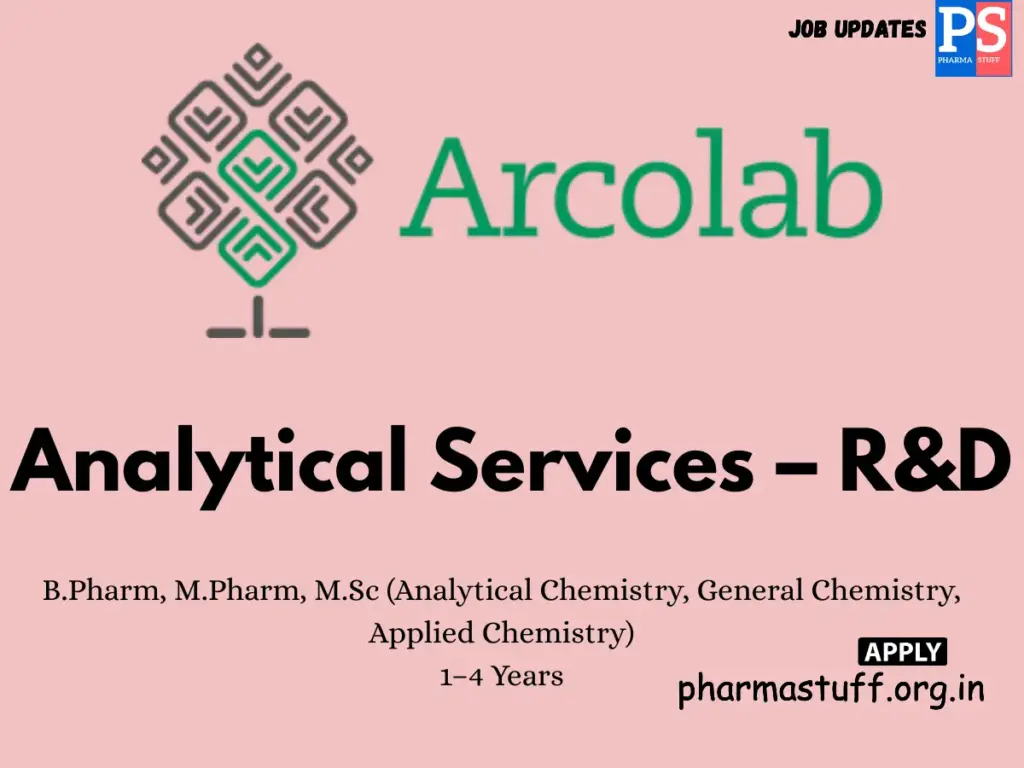 Arcolab Hiring Analytical Services R&D