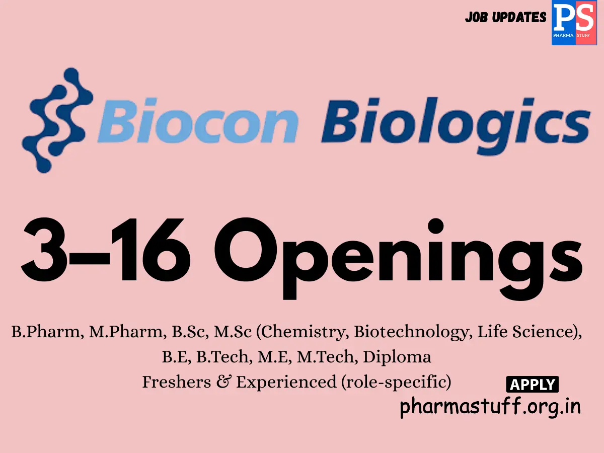 Biocon Biologics Walk In Engineering Manufacturing
