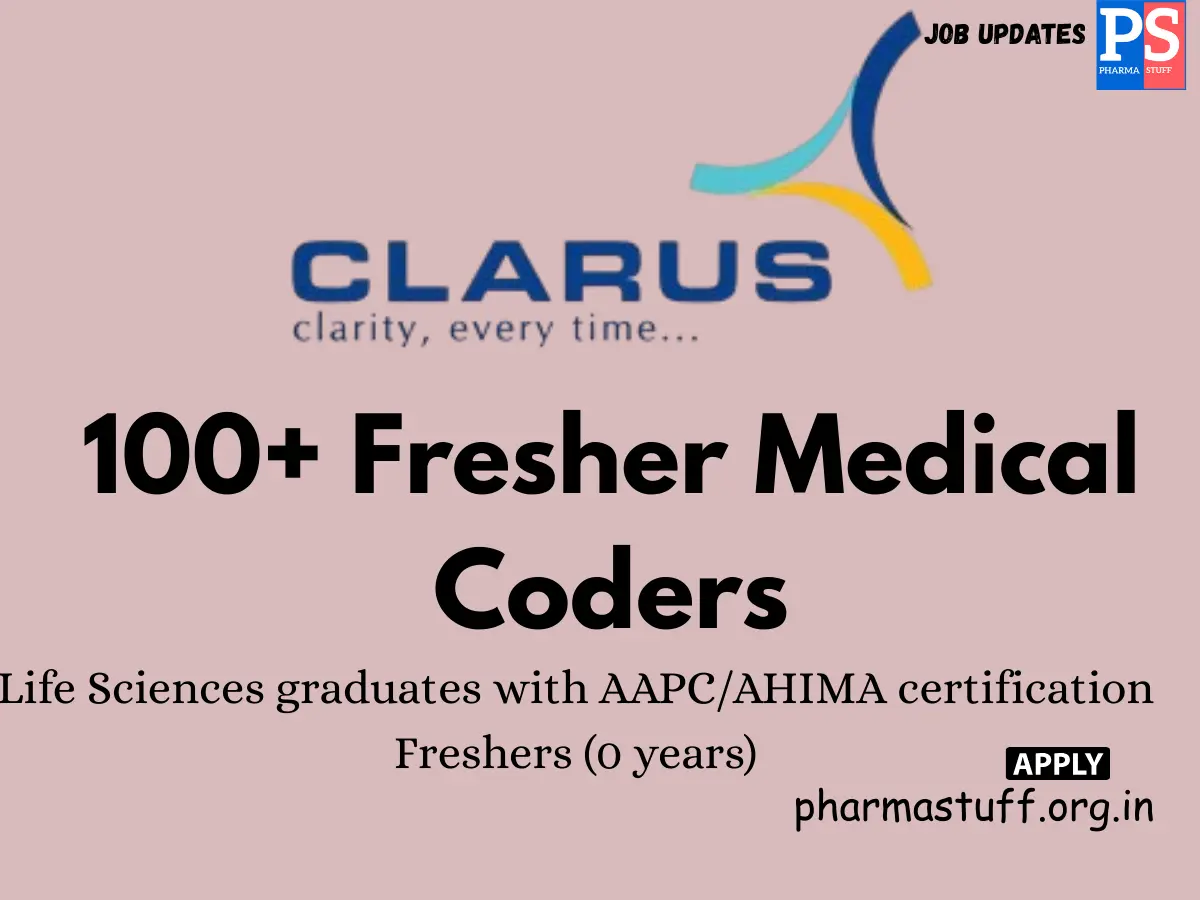 Clarus Hiring 100 Fresher Medical Coders
