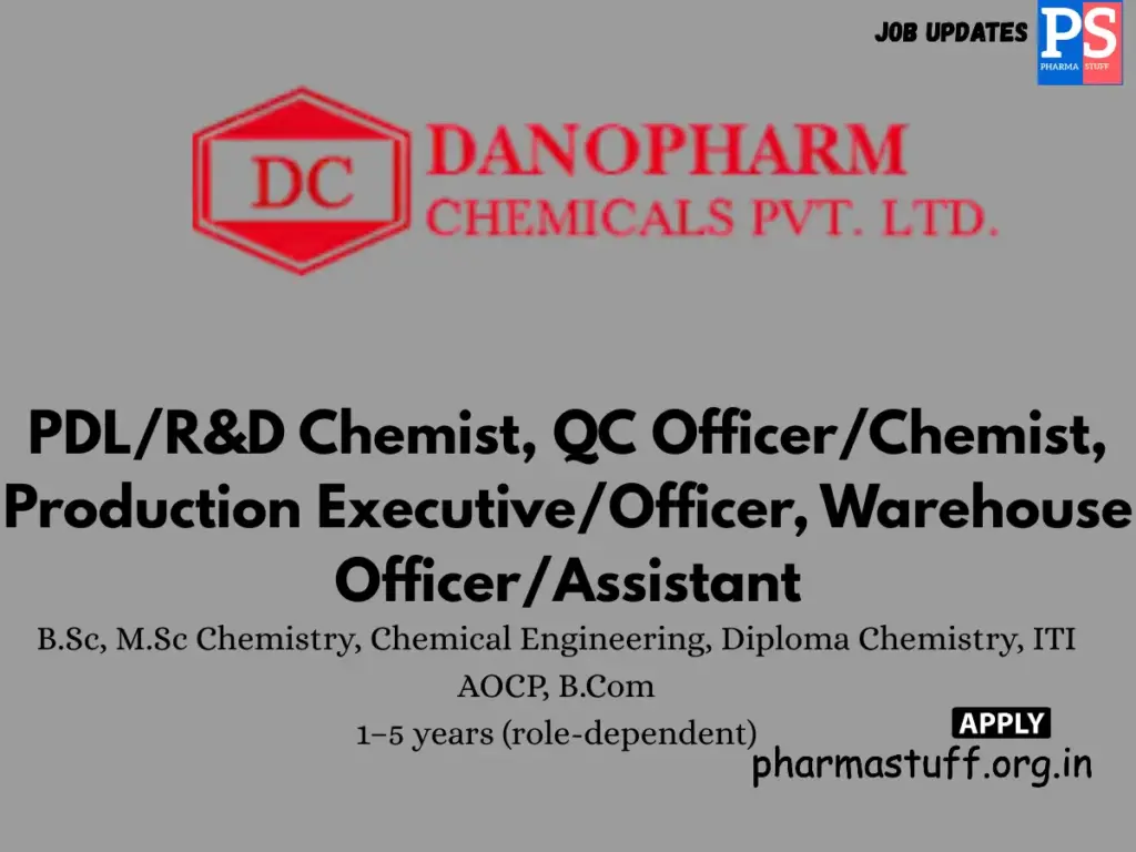 Danopharm Chemicals Walk-In PDL/R&D, QC, Production & Warehouse