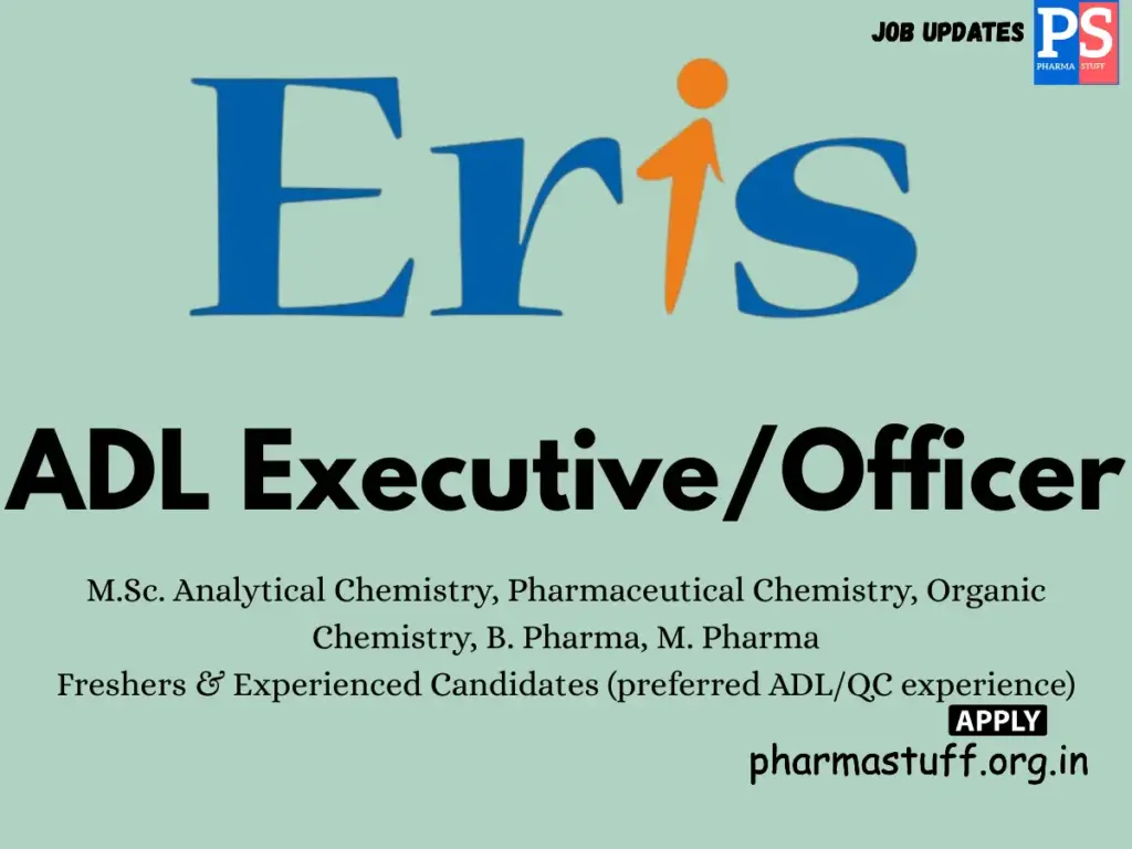 Eris Therapeutics Hiring ADL Executive/Officer