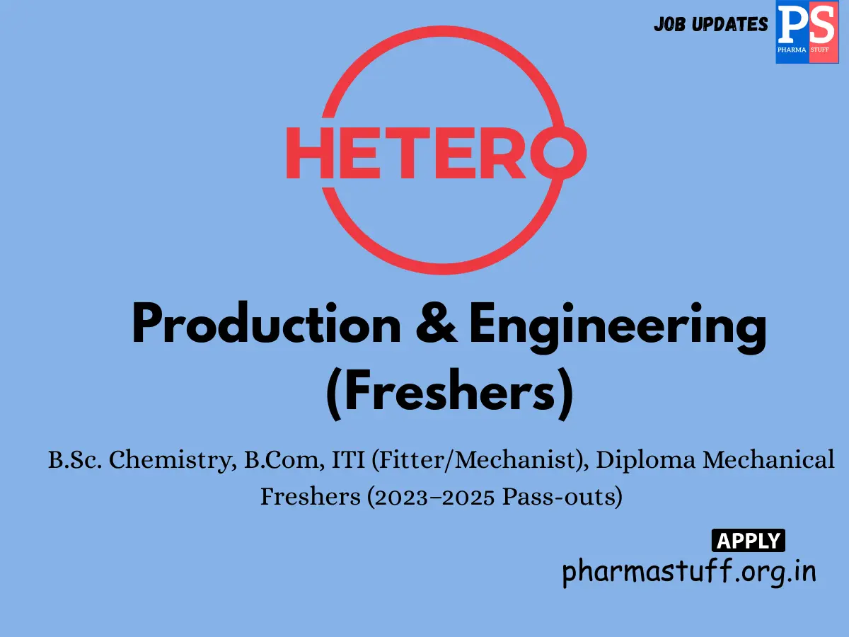 Hetero Labs Walk in API production and engineering
