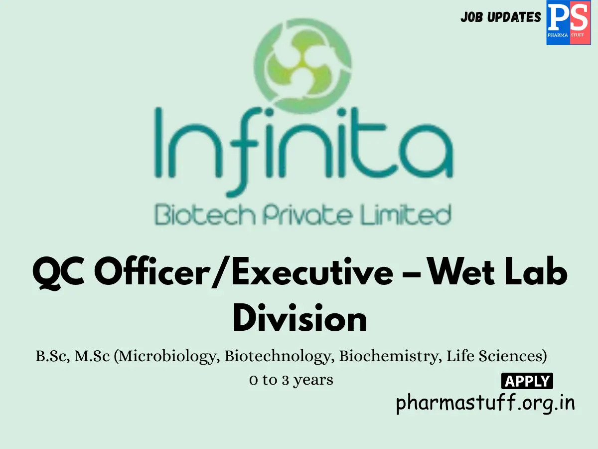 Infinita Biotech Hiring QC