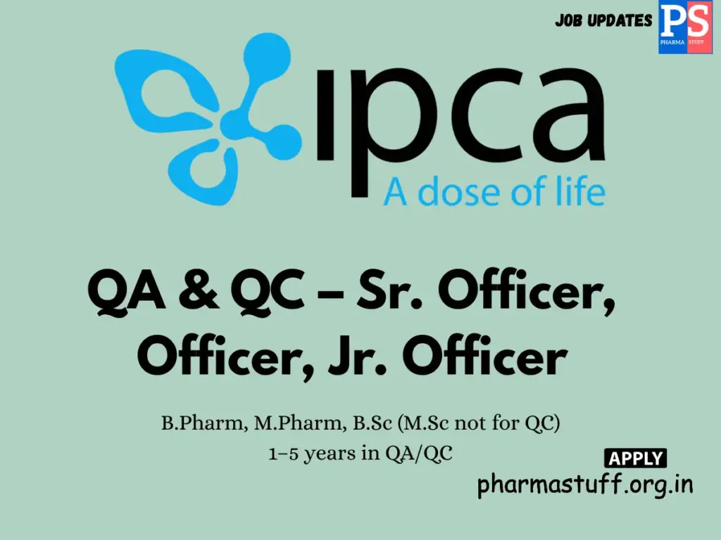 Ipca Laboratories Walk-in QA & QC