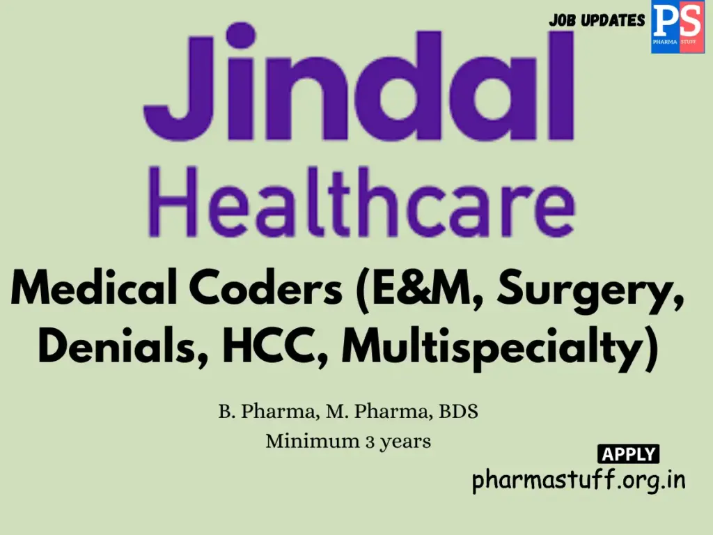 Jindal Healthcare Hiring Medical Coders