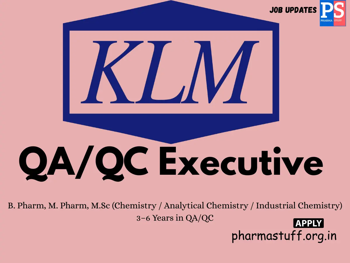 KLM Laboratories Hiring QAQC