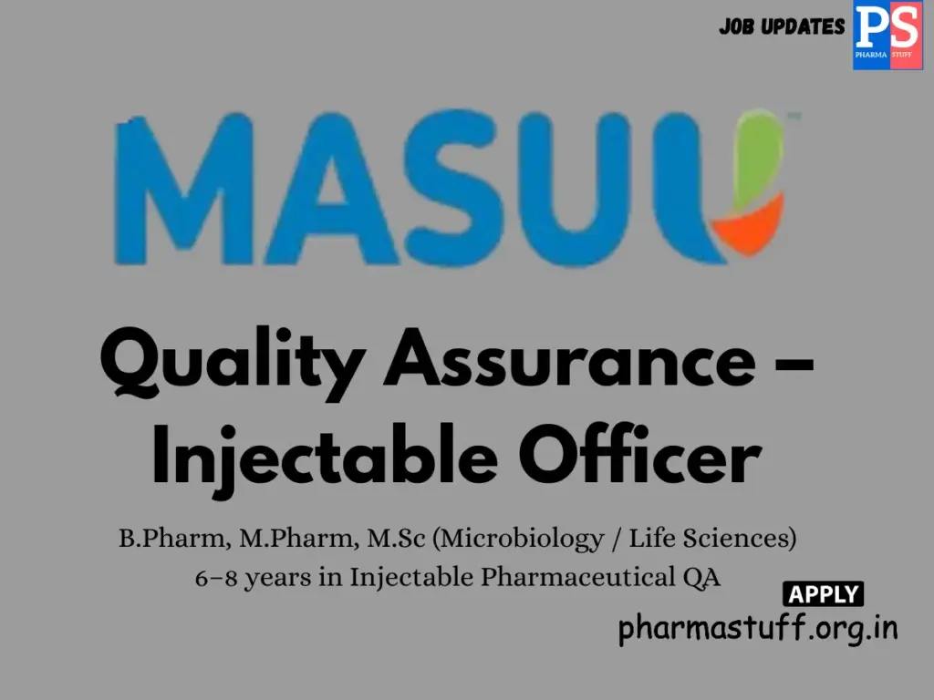 Masuu Global Hiring QA Injectable professionals