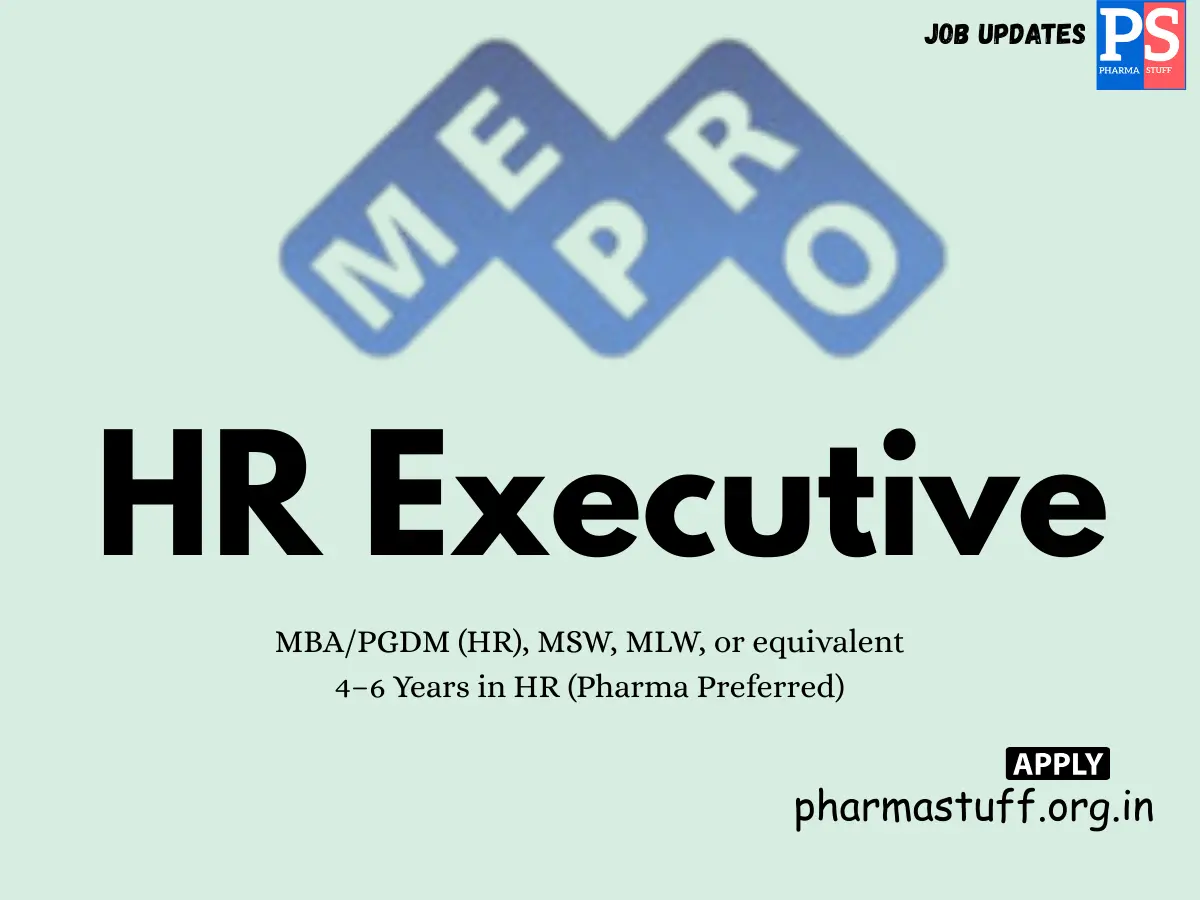 Mepro Pharmaceuticals Hiring HR