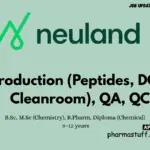 Neuland Laboratories walk-in Production,QA,QC