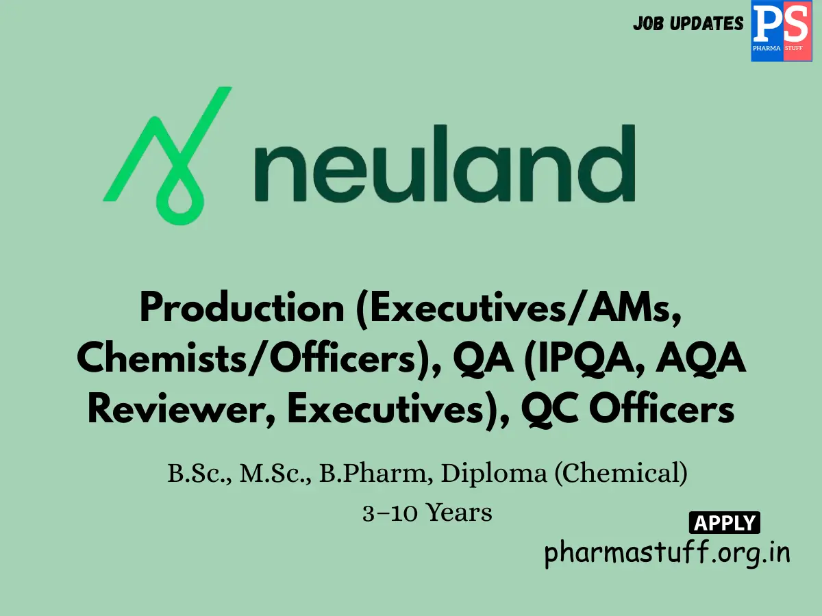 Neuland Labs Walk in Production QA QC