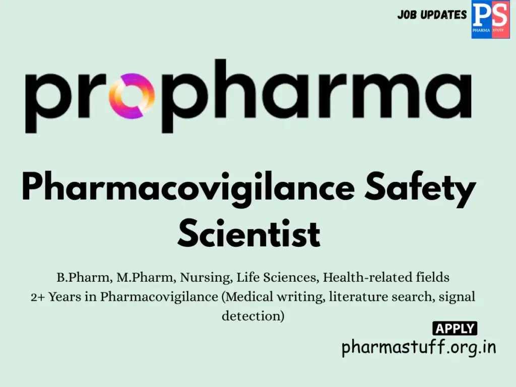 ProPharma Hiring Pharmacovigilance Safety Scientist 1 ProPharma Hiring Pharmacovigilance Safety Scientist