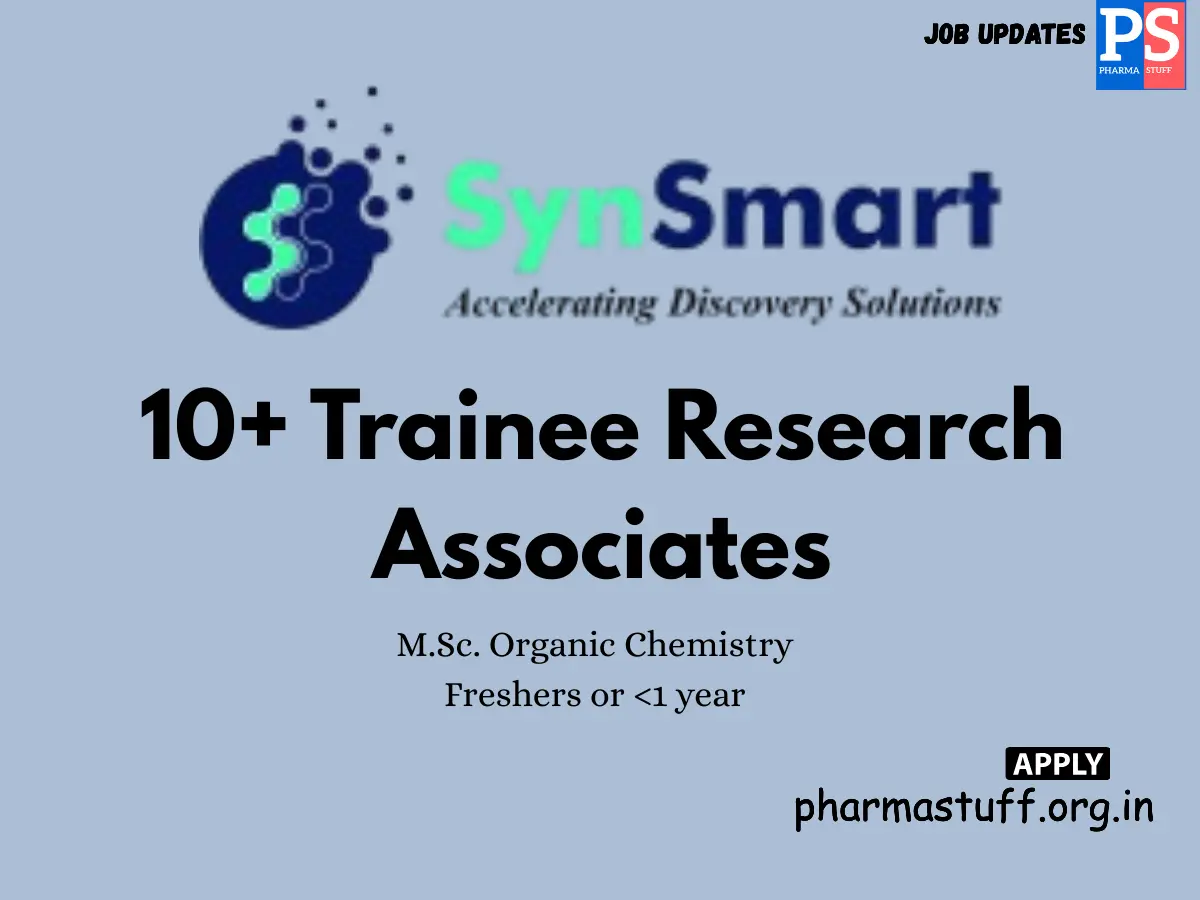 SynSmart Hiring 10 Trainee Research Associates