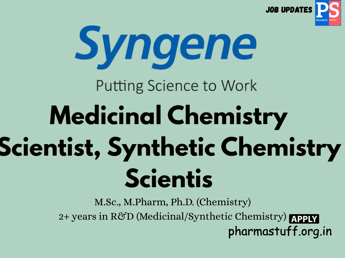 Syngene walk in women scientists in medicinal synthetic chemistry
