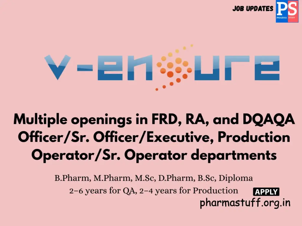 V-Ensure Pharma Technologies Walk-in Production & QA