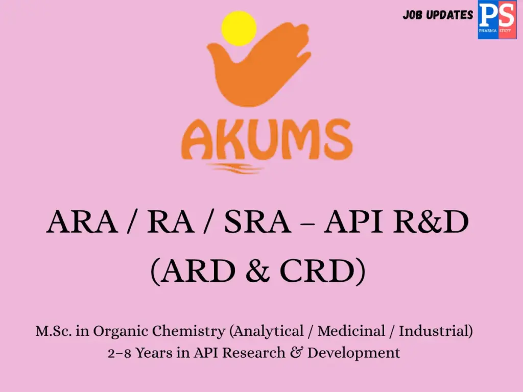 Akums Walk-in API R&D 1 Akums Walk-in API R&D