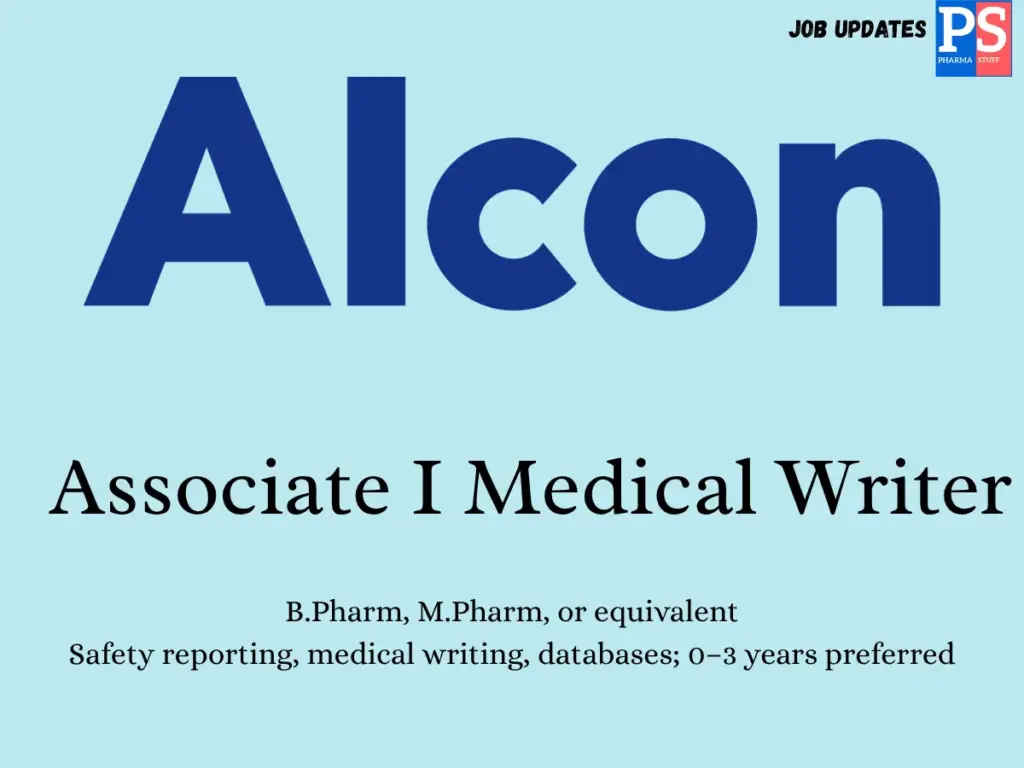 Alcon hiring Associate Medical Writer