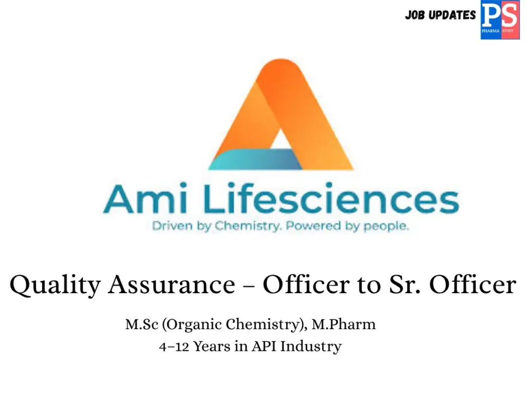 Ami Lifesciences Walk-In Quality Assurance 1 Ami Lifesciences Walk-In Quality Assurance