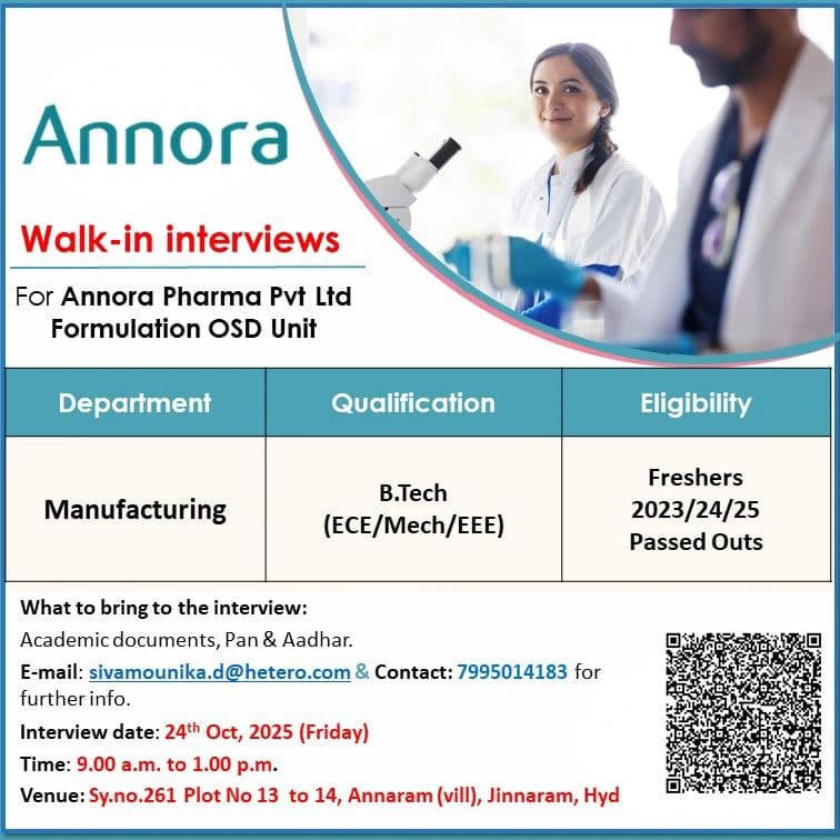 Annora Pharma Walk-In OSD formulation manufacturing 3 Annora Pharma Walk-In OSD formulation manufacturing