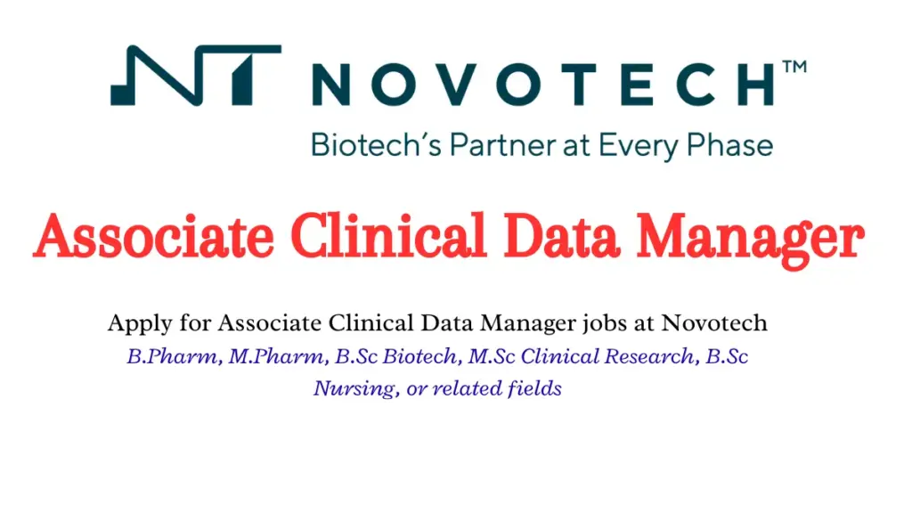 Novotech Hiring Associate Clinical Data Manager
