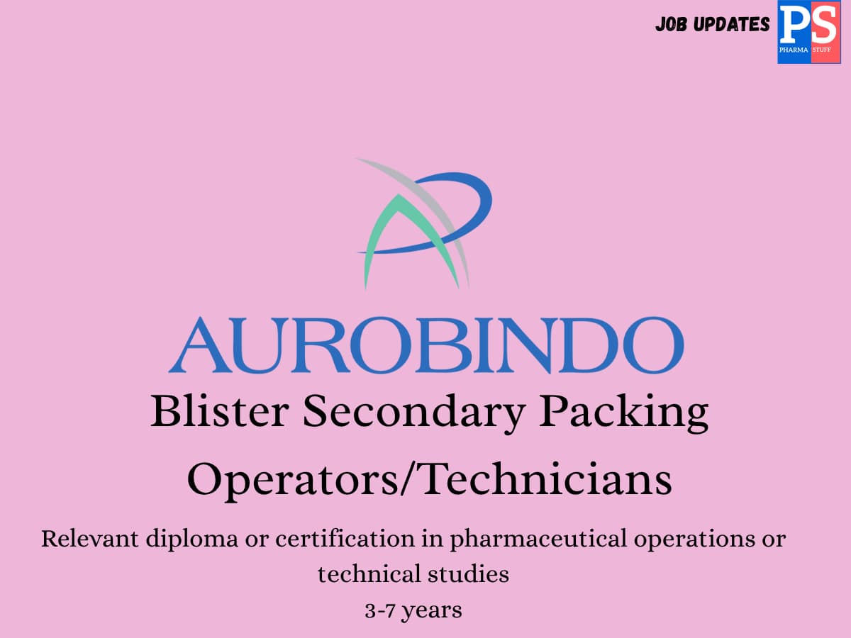 Aurobindo Pharma Hering Blister Secondary Packing