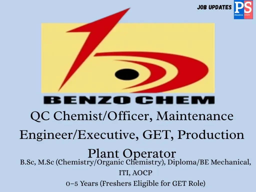 Benzo Chem Walk-in QC,Maintenance,Production