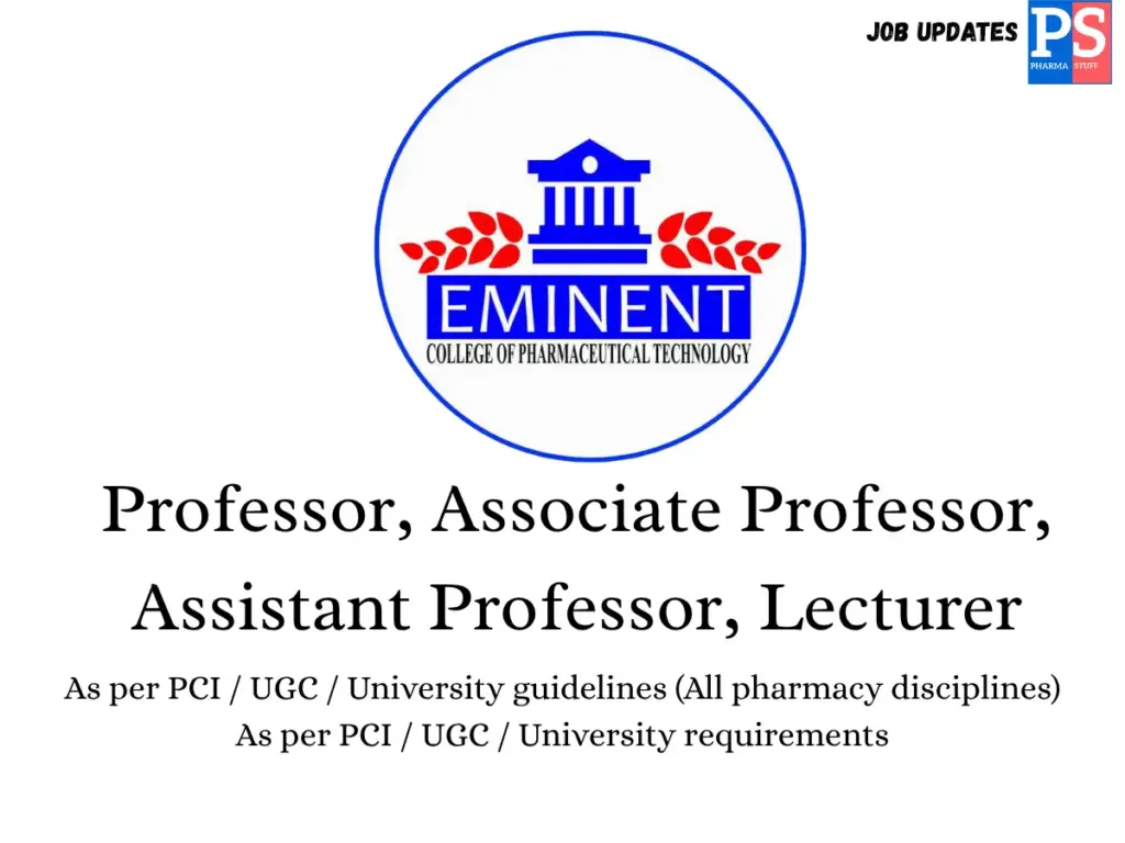 Eminent College Hiring Professor, Associate Professor, Assistant Professor, Lecturer
