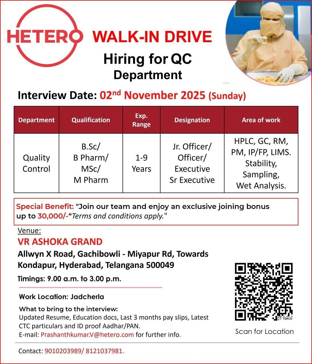 Hetero Walk-In Quality Control 3 Hetero Walk-In Quality Control