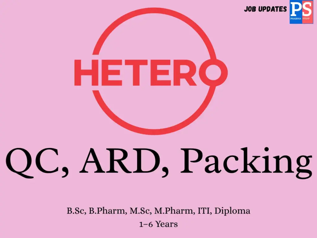 Hetero Walk-in QC, ARD & Packing