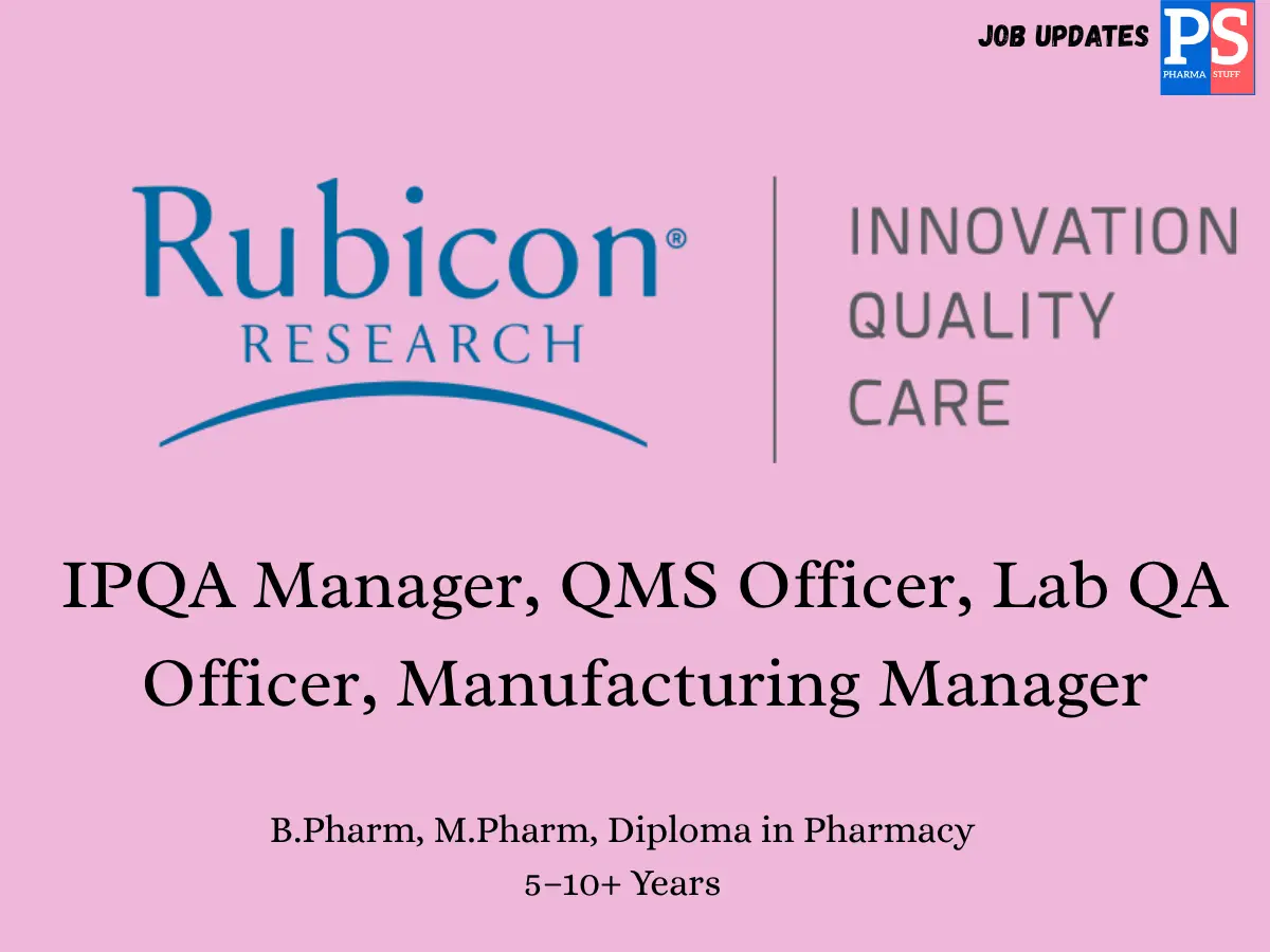 Rubicon research pvt ltd Job / News Updates