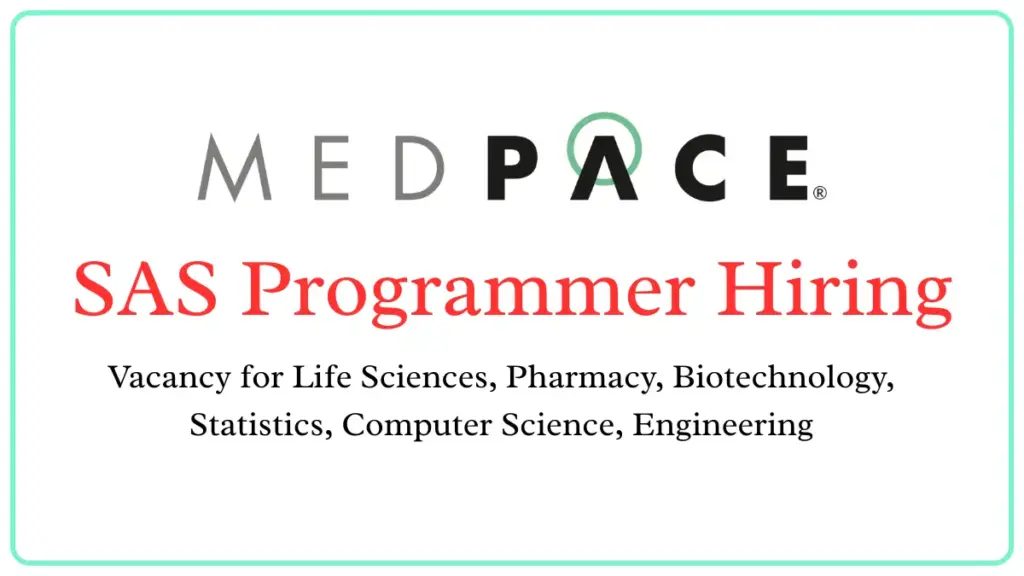SAS Programmer Hiring at Medpace 1 SAS Programmer Hiring at Medpace